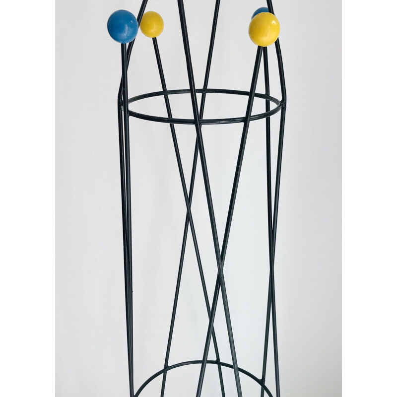 Vintage coat rack by Roger Feraud France 1950s