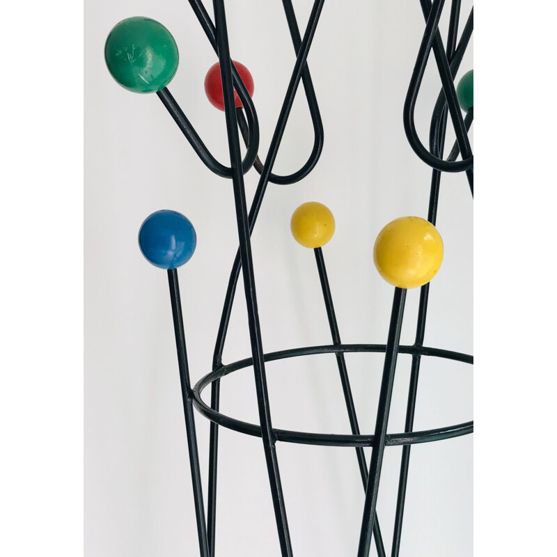 Vintage coat rack by Roger Feraud France 1950s