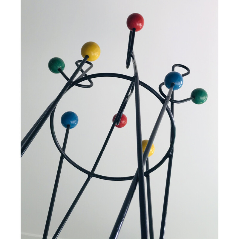 Vintage coat rack by Roger Feraud France 1950s