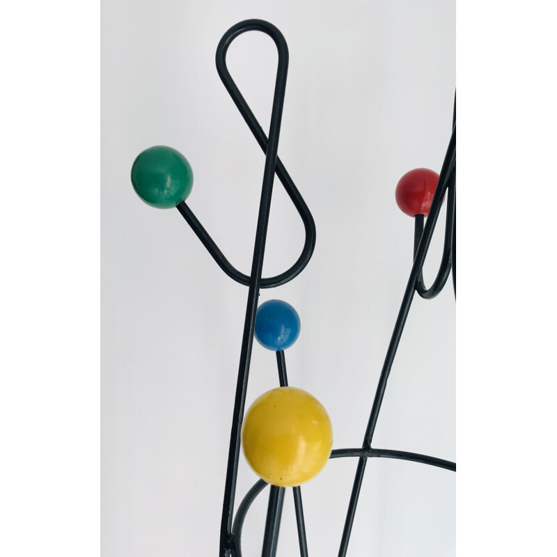 Vintage coat rack by Roger Feraud France 1950s