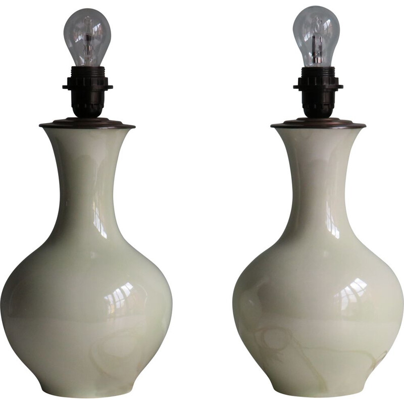 Pair of vintage lamps France 1950s