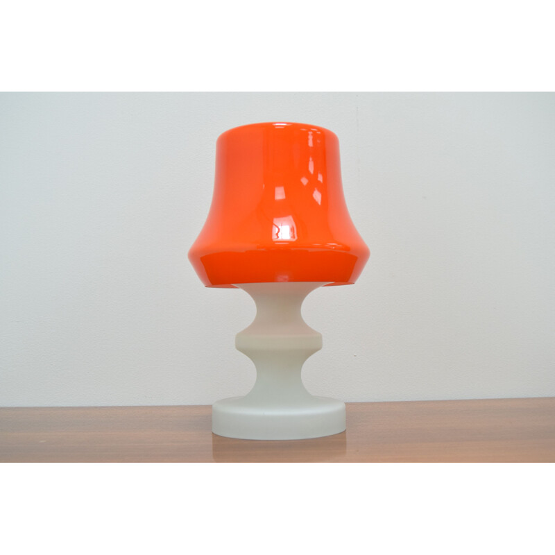 Vintage glass table lamp by Ivan Jakes 1970s