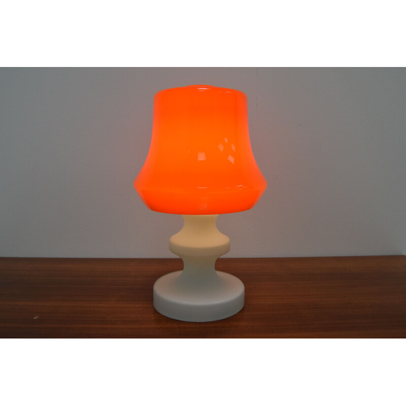 Vintage glass table lamp by Ivan Jakes 1970s