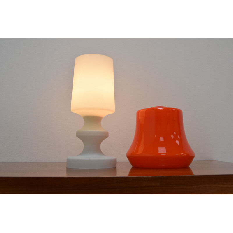 Vintage glass table lamp by Ivan Jakes 1970s