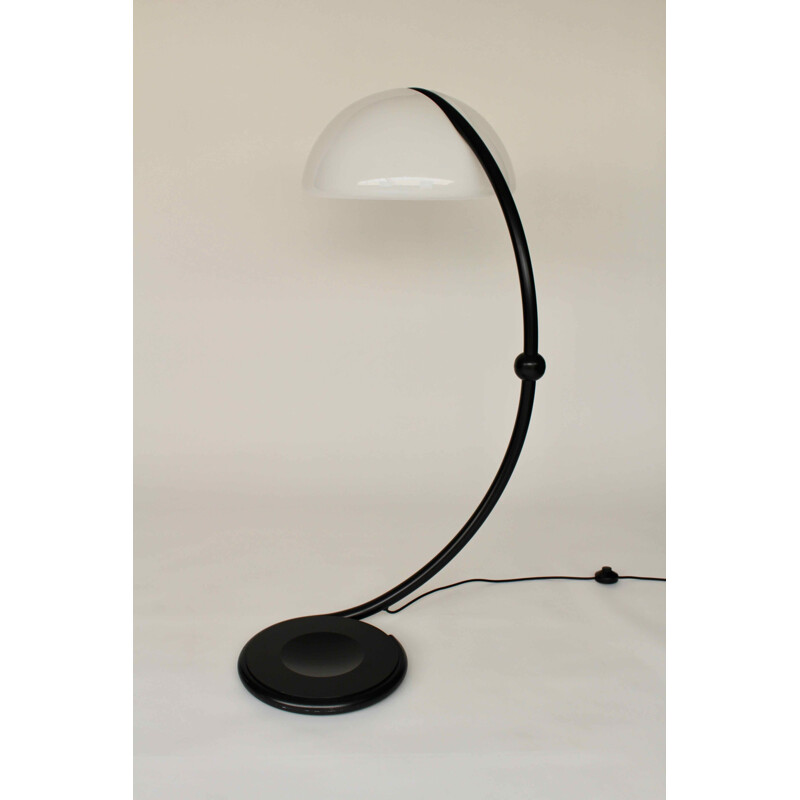 Vintage floor lamp snake by Elio Martinelli