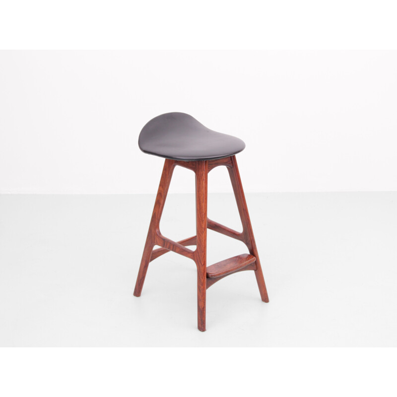 Vintage rosewood bar stool, model OD61 by Erik Buch