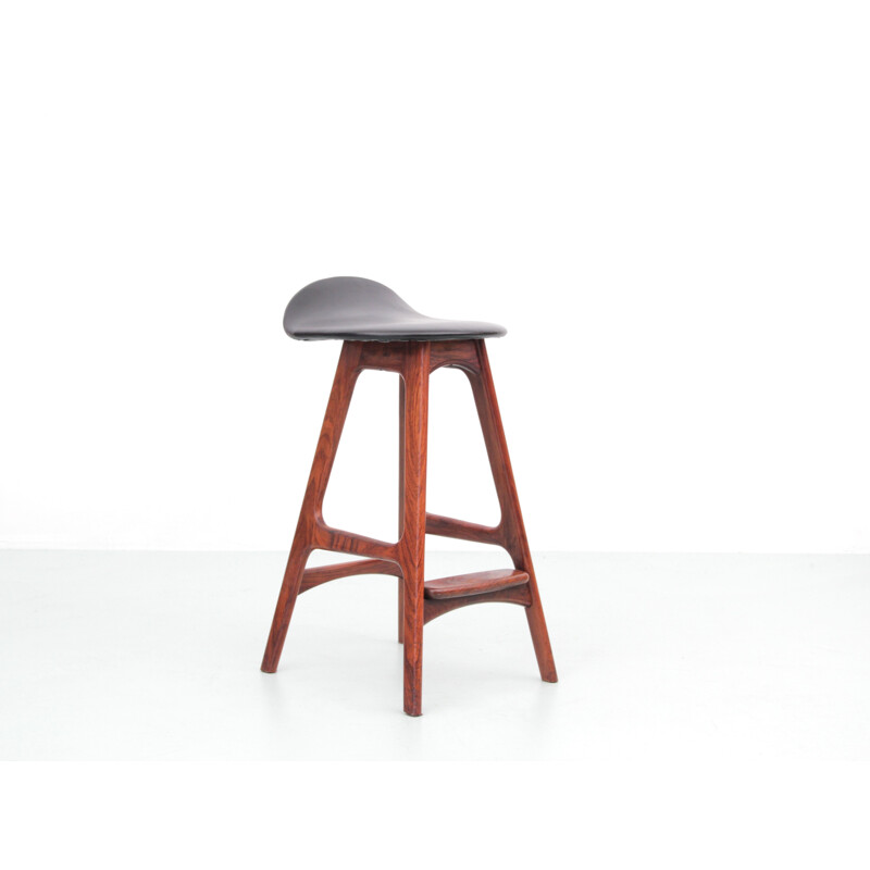 Vintage rosewood bar stool, model OD61 by Erik Buch