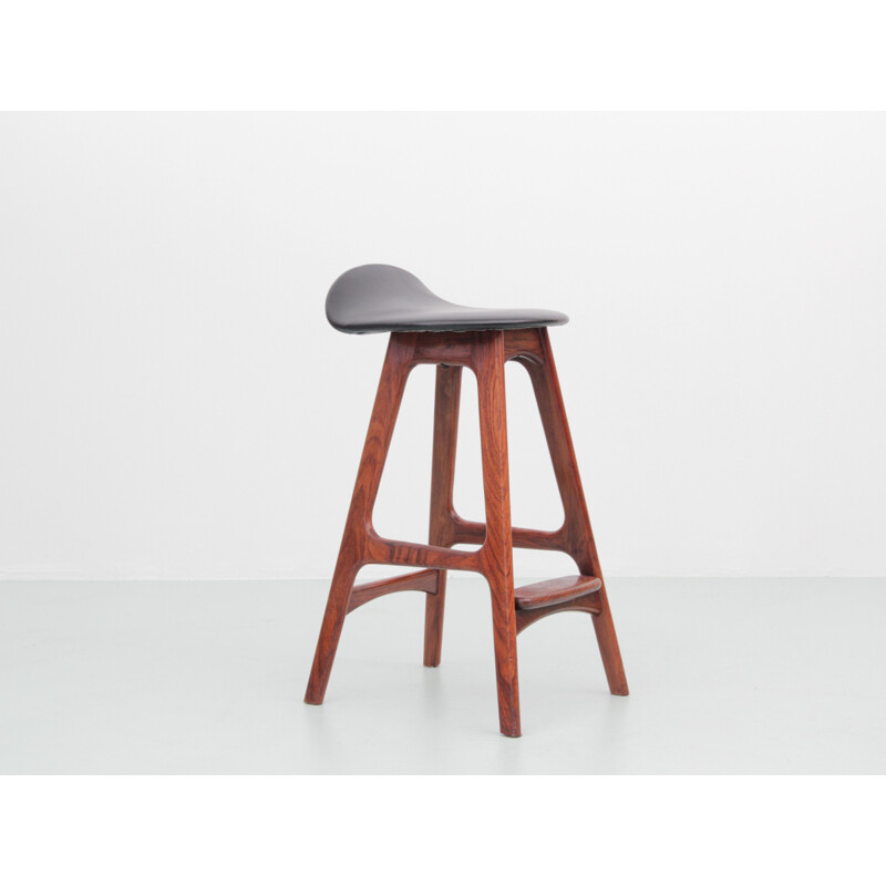 Vintage rosewood bar stool, model OD61 by Erik Buch