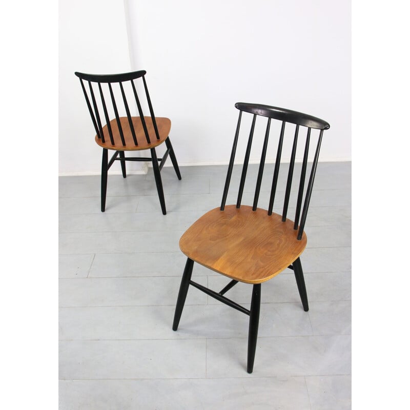 Paar vintage stoelen in Fannett stijl