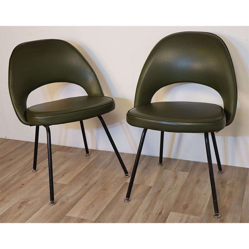 Paire de chaises vintage par Eero Saarinen pour Knoll années 1960