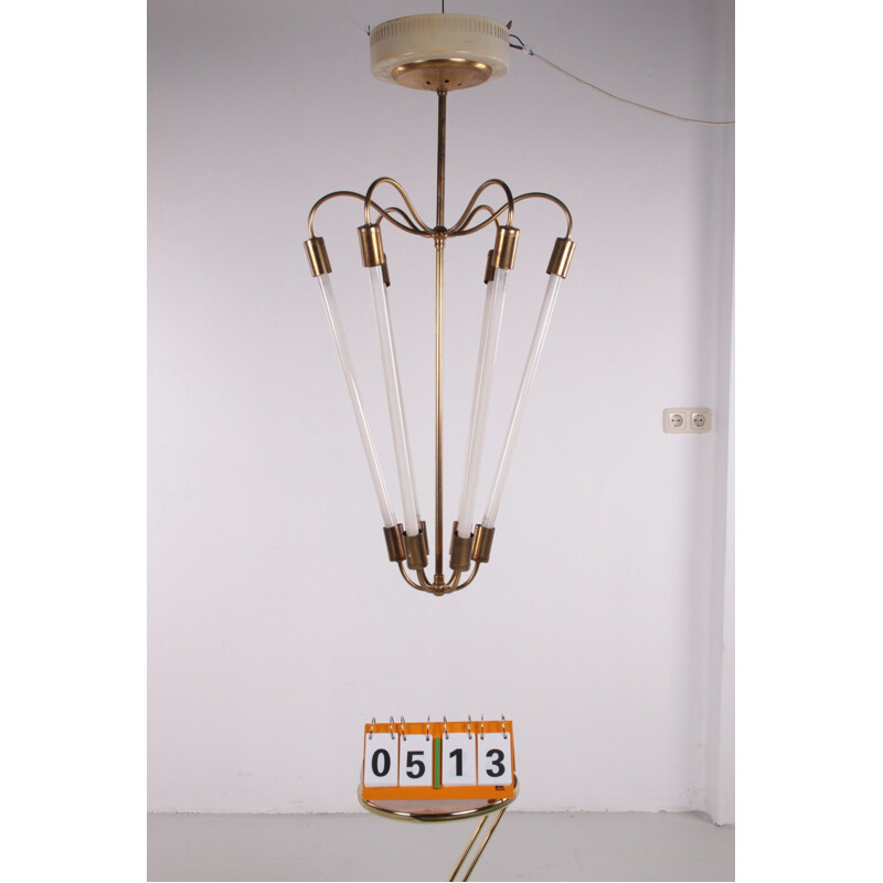 Vintage plafondlamp van Kaiser Dell 1940