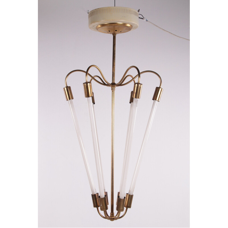 Vintage ceiling lamp by Kaiser Dell 1940s