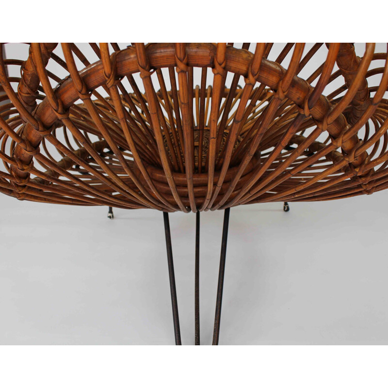 Pair of vintage wickerwork chairs by Janine Abraham & Dirk Jan Rol for Rougier