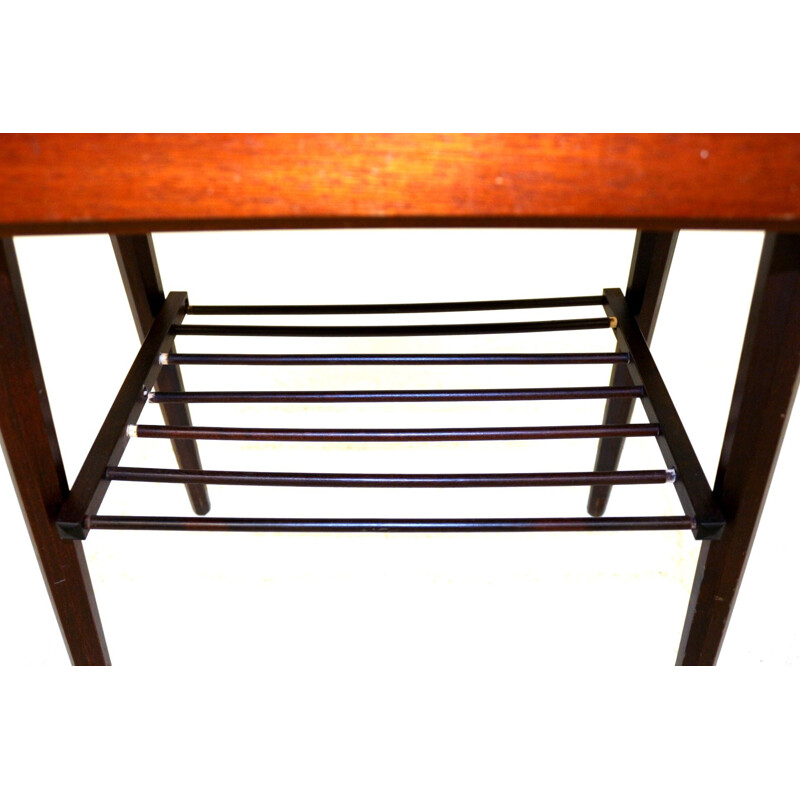 Table de chevet vintage en teck Suède 1960