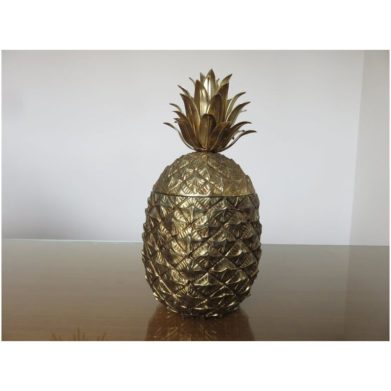 Vintage pineapple ice bucket Mauro Manetti Italy 1960s