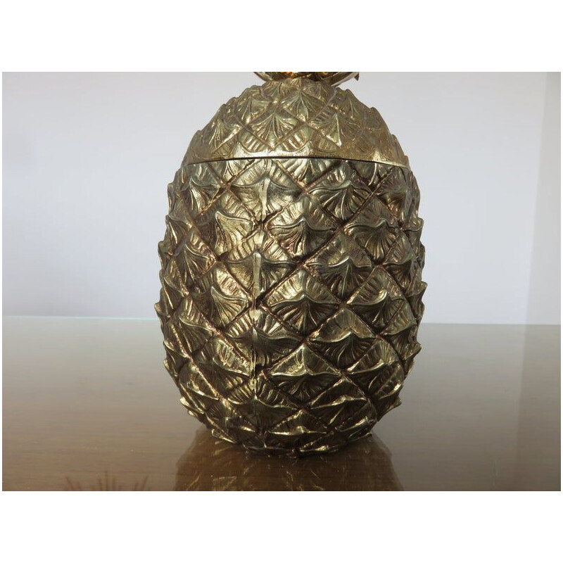 Vintage pineapple ice bucket Mauro Manetti Italy 1960s