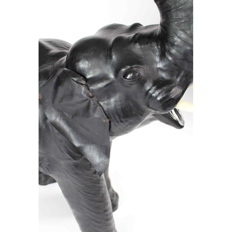 Vintage leather elephant 1970s