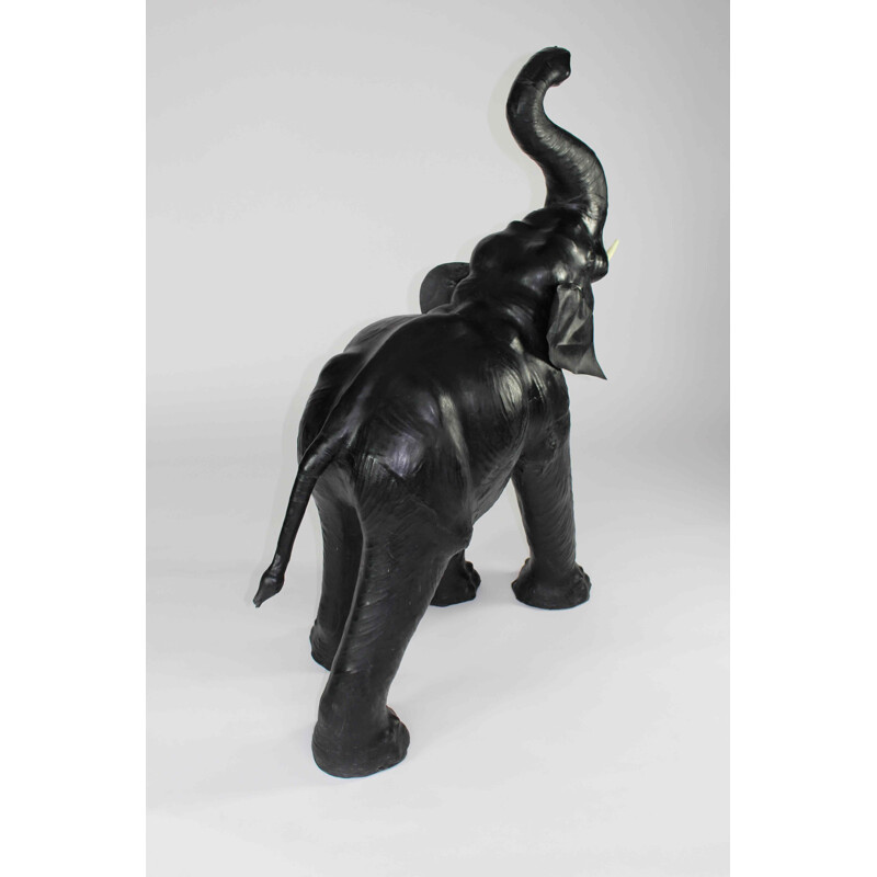 Vintage leather elephant 1970s