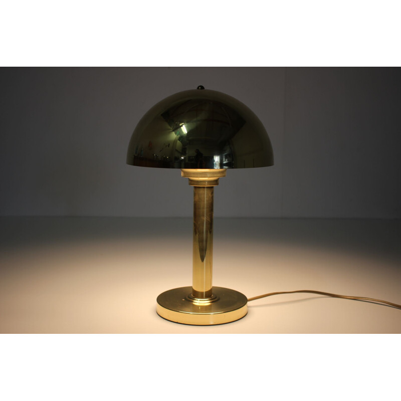 vintage gold lamp Czechoslovakia 1980s