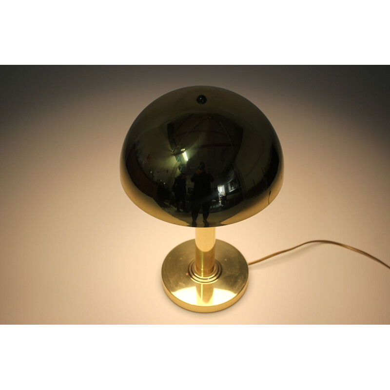 vintage gold lamp Czechoslovakia 1980s