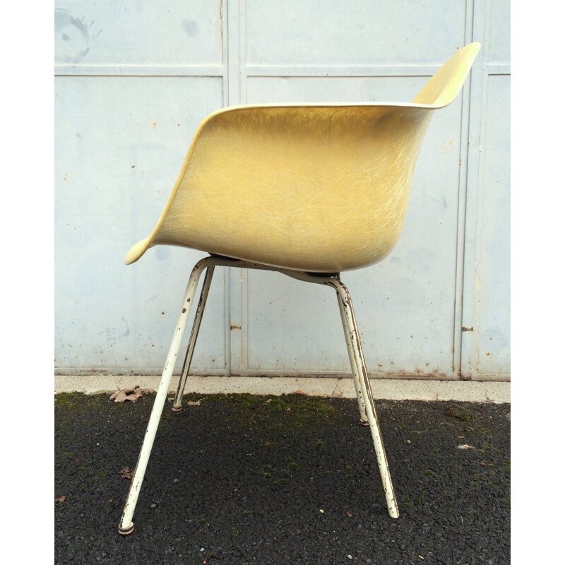 DAX Lemon Yellow armchair, Charles & Ray EAMES - 1950s