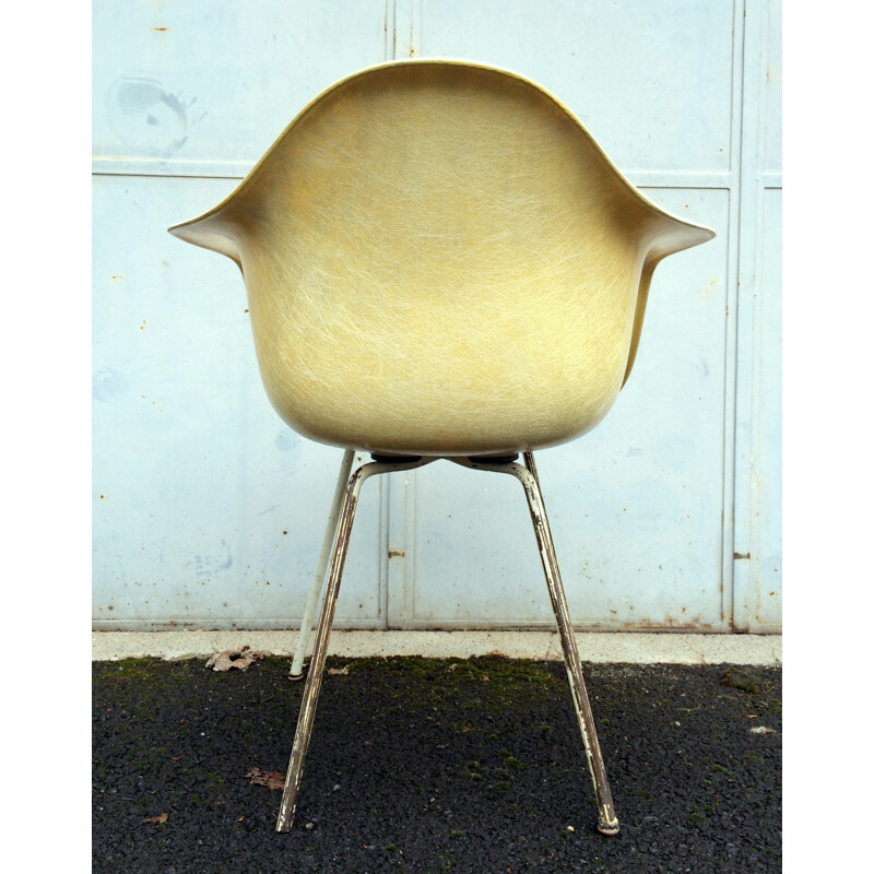 DAX Lemon Yellow armchair, Charles & Ray EAMES - 1950s