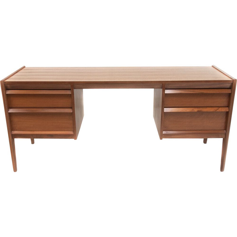 Bureau vintage en noyer par John Herbert France 1960