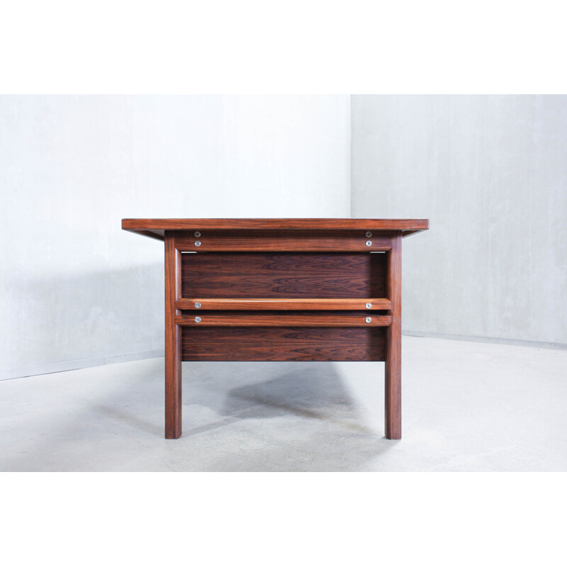 Vintage large rosewood executive desk by Arne Vodder for Sibast 1960
