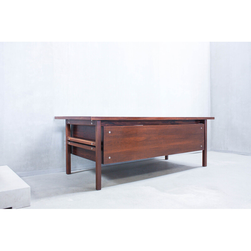 Vintage large rosewood executive desk by Arne Vodder for Sibast 1960