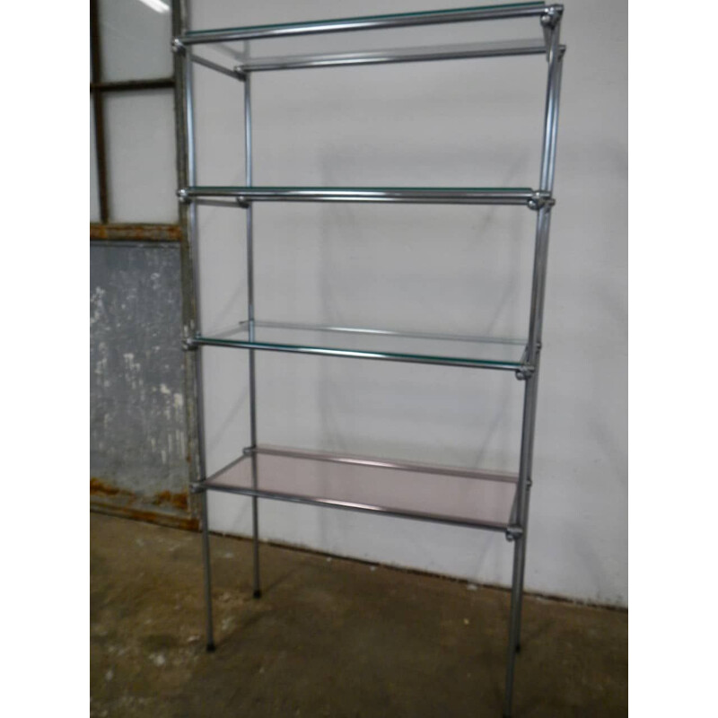 Vintage chrome plated display shelf