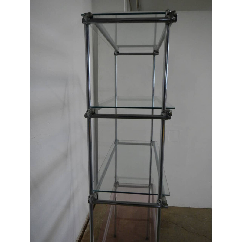 Vintage chrome plated display shelf