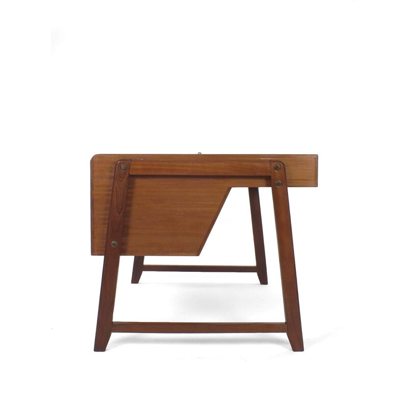 Vintage teak architect desk by Clausen and Maerus 1960s