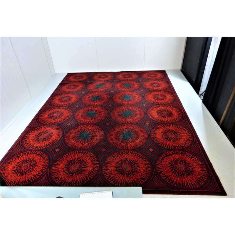 Vintage large rug rectangular from Bayer Germany 1960s