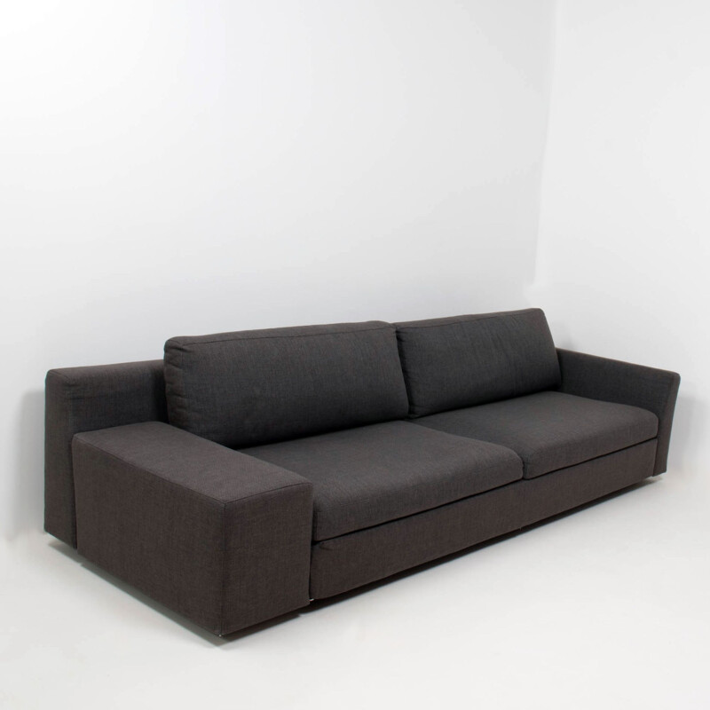 Vintage-Sofa in grauem Stoff von Philippe Starck für Cassina