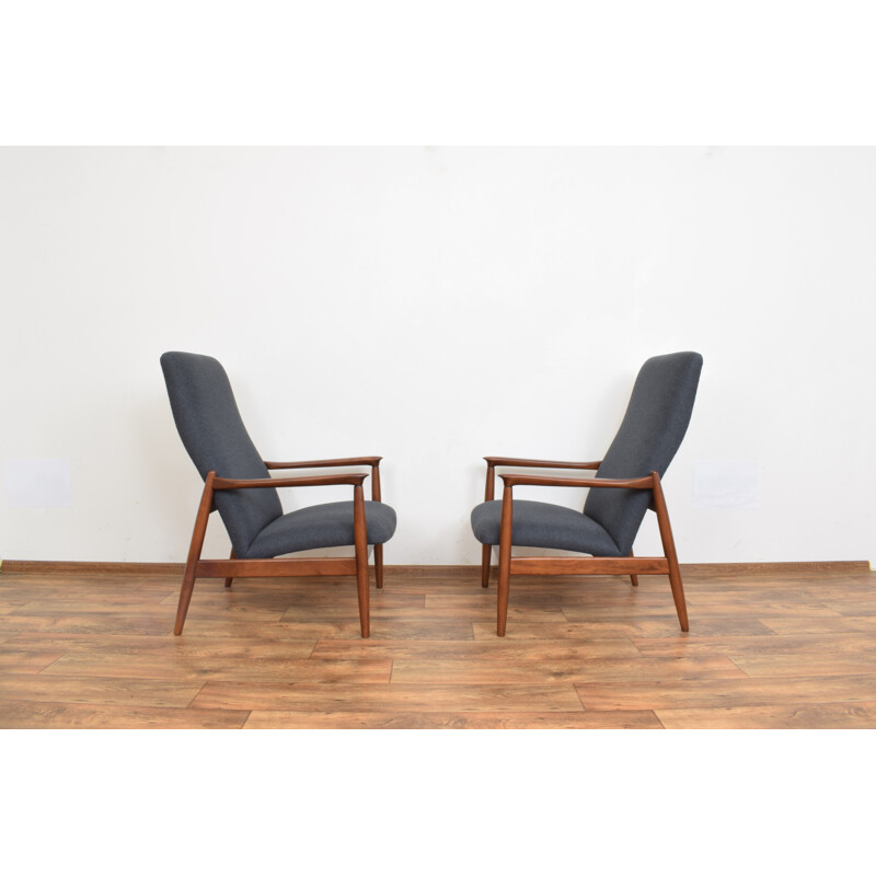Paar Vintage-Sessel von Edmund Homa Polen 1960