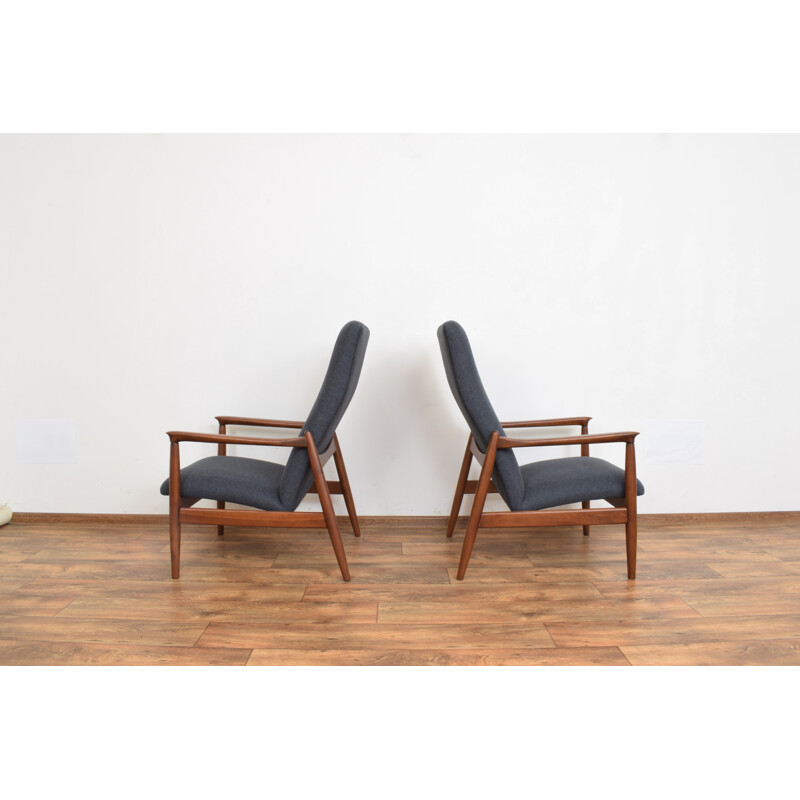 Paar Vintage-Sessel von Edmund Homa Polen 1960