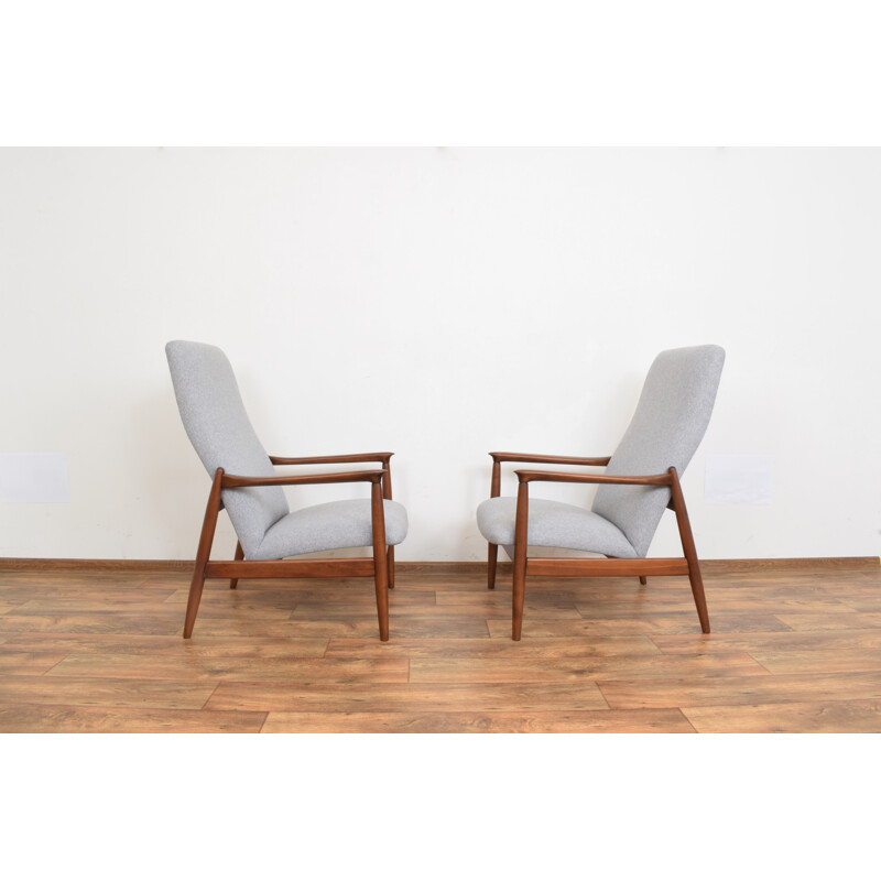 Vintage armchairs by Edmund Homa Poland 1960s