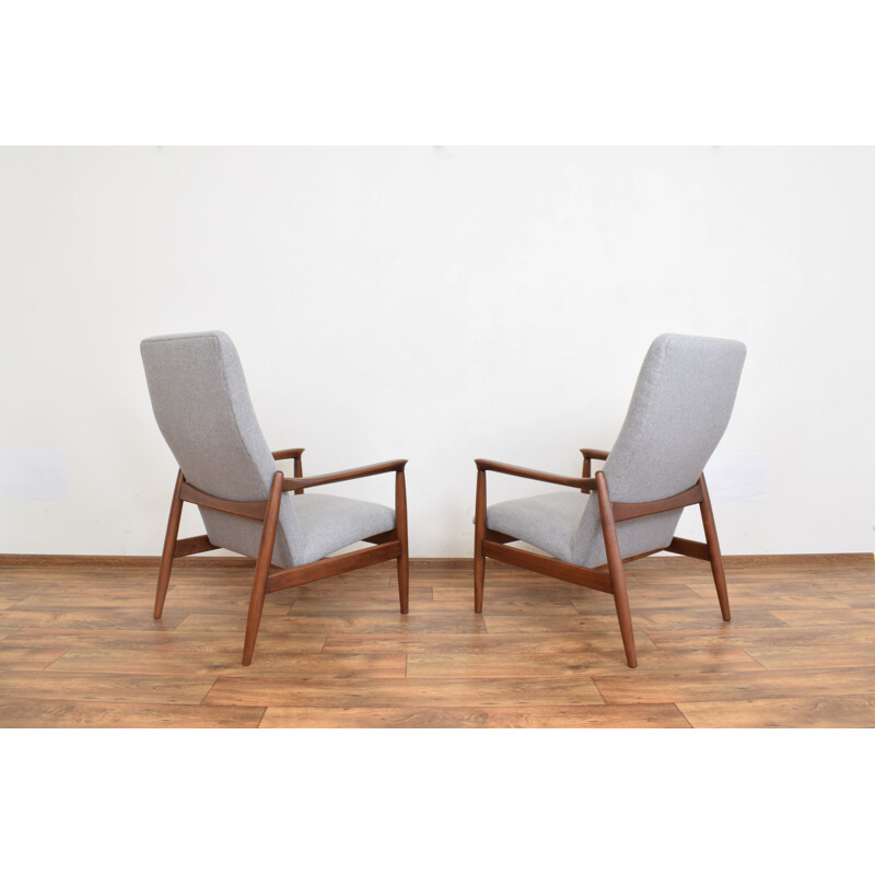 Fauteuils vintage par Edmund Homa Pologne 1960