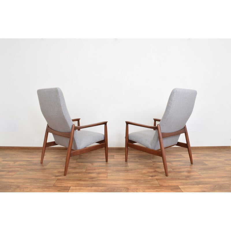 Sillones vintage de Edmund Homa Polonia 1960