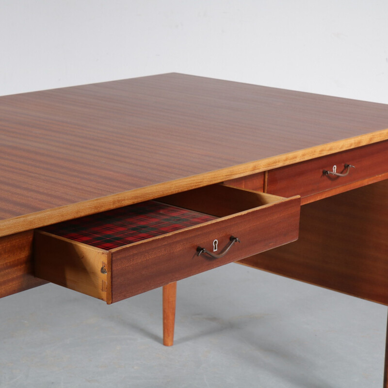 Vintage desk by Nils Jonsson for Troeds Sweden 1950s