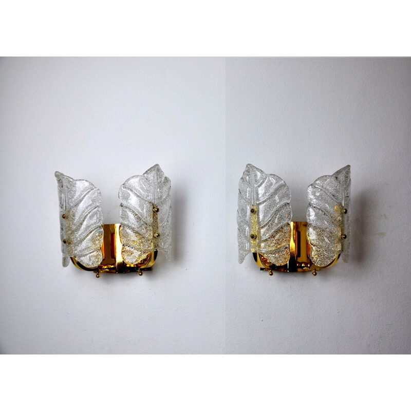 Pair of vintage sconces by Carl Fagerlund Austria 1970s