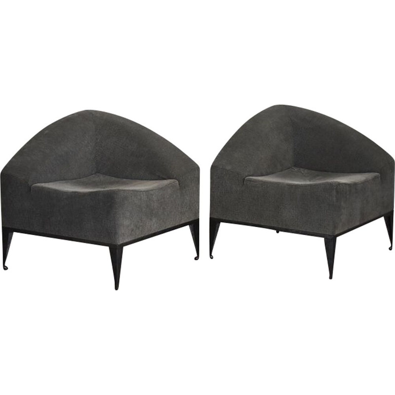 Pair of vintage Molly armchairs by Enrico Baleri