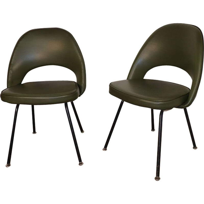 Paire de chaises vintage par Eero Saarinen pour Knoll années 1960