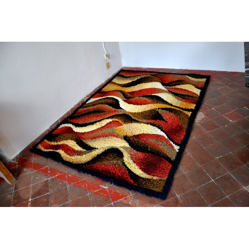 Tapis vintage Desso en laine Hollande 1970