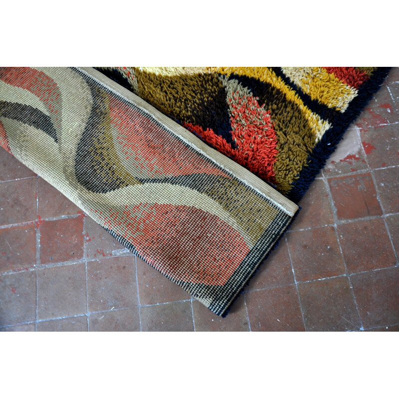 President Hoofd Paleis Vintage wool Desso rug Holland 1970s