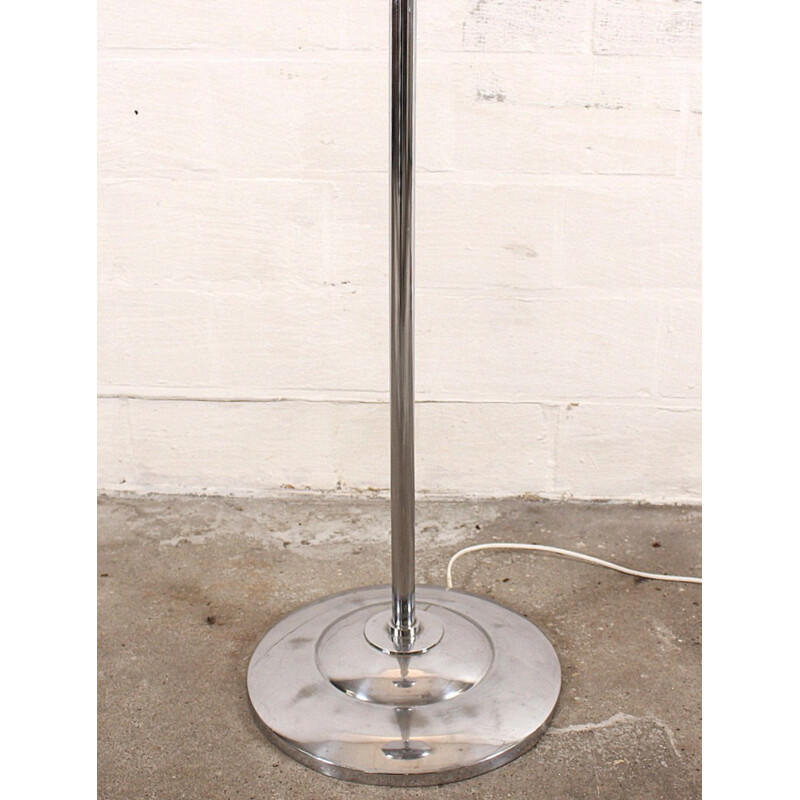 Mid-century floor lamp in chromed metal - 1930s