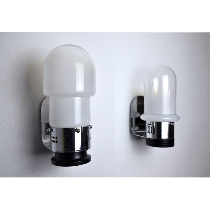 Pair of vintage wall lights Italy 1960s