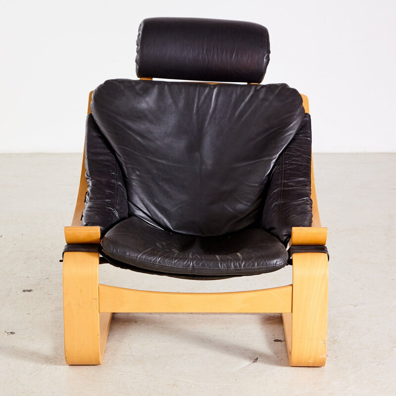 Fauteuil vintage par Åke Fribyter pour Nelo Möbel Suède 1970