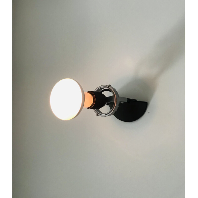 Vintage wall lamp by Enzo Mari and Giancarlo Fassina for Artemide Italy 1970s