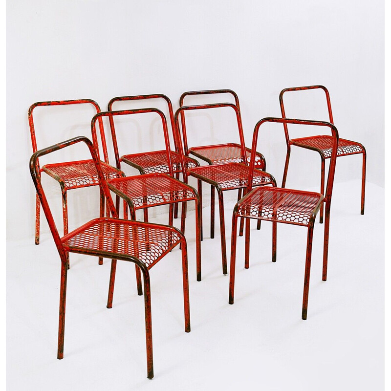 Chaises vintage par René Malaval France 1950